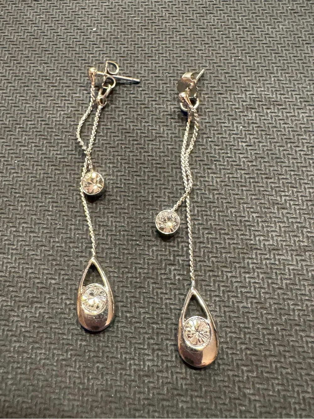 Lia Sophia “Hidden Secret” 2 part Dangling Earrings